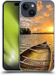 Head Case Designs Officially Licensed Celebrate Life Gallery Canoeing at Sunrise Beaches Hard Back Case Compatible with Apple iPhone 15