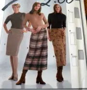 * LOVELY SKIRTS BURDA Sewing Pattern Sizes 10-12-14-16-18-20 UNCUT