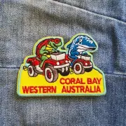 Coral Bay WA Travel Iron On Embroidery Patch Destination Souvenir Gift