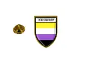 pins pin's flag national badge backpack hat shield world non binary pride