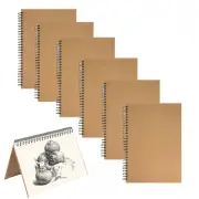Small Spiral Notebook, 120 Lined Pages Spiral Journal Kraft Cover Notebooks & Wr