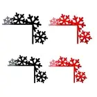 4pcs 3D Snowflake Light Switch Stickers Removable Wall Sticker Christmas Decor