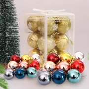 12pcs Christmas Tree Balls 4CM Shatterproof Xmas Tree Bauble Ornament Party Deco
