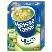 Heisse Tasse HOT MUG Soup: CREAMY Leek soup -Pack of 3 -FREE SHIPPING