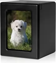 Pet Urns for Dogs Ashes, Dog Photo Urn, Pet Cremation Box Large