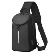 Men Shoulder Bag Waterproof Crossbody Bag Anti-Theft Travel Chest Sling Bag