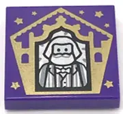 Lego New Dark Purple Tile 2 x 2 Harry Potter Frog Card Bertie Bott Picture