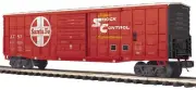 MTH Premier O Gauge 20-93986 Santa Fe 50' Waffle Box Car NEW