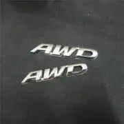 2x Chrome AWD Silver Small Metal Emblem Decal Sticker Badge V6 Motors Auto Turbo (for: MG)