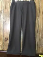 NWT Nicole Miller New York Women’s Size 12 Brown Dress Pants Pockets
