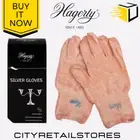 Silver Gloves Jewelry Cleaner Polishing Cloth Hagerty For Tarnish Removal 1 Pair