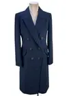 NWT J.CREW Double-Breasted Topcoat Wool Cashmere Blend 4P Navy