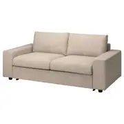 VIMLE 2-seat sofa-bed, with wide armrests/Hillared beige