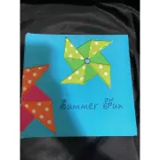Fetco Summer Fun Fabric Covered Photo Album / Scrap Book