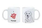 Kuvasz mug with a dog I love Art-Dog