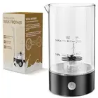 Milk Frother Handheld-Free - One-Button Battery Powered Milk Foamer - Electri...