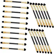 Outanaya Precision Eyeshadow Brush for Women 20pcs Makeup Brush Set Dual Sided Eye Brush for Makeup Portable and Easy Storage