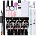UR SUGAR Extension UV Gel Set Quick Builder Slip Solution UV Gel Brush File Kit