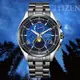 CITIZEN 星辰 GENTS 夜川月 星空藍 光動能電波對時 月相鈦金屬腕錶-41.5mm BY1007-60L