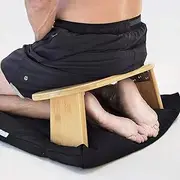 Folding Meditation Stool, Portable Foldable Perfect Kneeling Stool, Ergonomic Yoga Stool, Suitable for Prayer, Yoga, Seiza, Tea Ceremony and Healthier Sitting Postures 45x19x19cm
