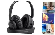 Wireless Headphones for TV Watching, TV Headphones Wireless for Seniors Black