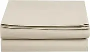 Elegant Comfort Luxury Flat Sheet Wrinkle-Free 1500 Thread Count Egyptian Quality 1-Piece Flat Sheet, King Size, Cream