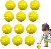 Foam Tennis Balls – Elastic Rebound Soft Balls, Beginner Sports Balls | Gentle Grip Foam Practice Tennis for Adults Children Lessons, Court Drills, Recreational Fun Training Gear