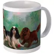 11oz mug Cavalier King Charles Spaniels - White Ceramic Coffee Tea Cup