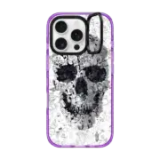 iPhone 16 Pro Impact Ring Stand Case MagSafe Compatible Doodle Skull