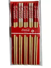 Brand New Coca Cola Coke 5 pairs of chopsticks