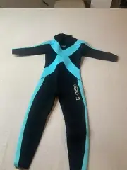 Hevto Wetsuit KIDS Size 8 Hero 2 Full Suit Aqua Color