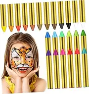 1 Box Face Paint Crayon Face Paint Kit Face Painting Stencils Body Paint Crayons Face Paint Supplies Face Painting Kit Face Paint Stick Environmental Protection Oil Wax HONMEET