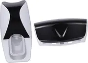 RORPOIR Automatic Toothpaste Squeezer Dispenser Brush Holder Set Black Easy Squeeze for Daily Oral Care