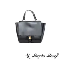 在飛比找博客來優惠-Legato Largo 簡約圓潤感方形手提斜背兩用包- 黑