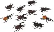 10pieces Plastic Beetles Model Animal Figure Toys Kids Party Favors