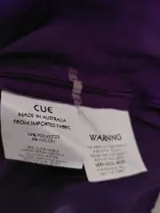 Cue sleevless purple size 10 top, new with tags