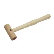 Raw Hide Leather Mallet Natural 1" (25MM) - Extra Soft Non-Coated Mallet Hammer