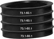 CRILSTYLEO 4pcs Car Hub Centric Rings Wheel Ring Car Hub Center Replacement Centric