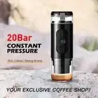 Wireless Heating 7500mAh Portable Automatic Coffee Machine, 20 Bar Electric Caps