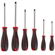 Screwdriver Set 6pc Mechanics CR-V Philips & Slotted Screw Driver Kit Set