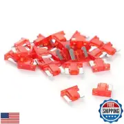 (25Pcs) 10 Amp Low Profile Mini Car Fuses, 10A Automotive Fuse, Blade Fuse fo