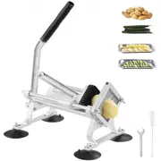 VEVOR Commercial Vegetable Slicer, 1/4 inch Fruit Slicer, Stainless Steel and Aluminum Alloy Vegetable Cutter Slicer Machine, Manual Slicer with Non-s