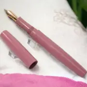 Eboya × Poesie Ebonite 14K Fountain Pen HAKOBUNE Sakura Pink F Nib NEW