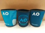 3 Australian Open Tennis Can Stubby Coolers Holders - Grand Slam