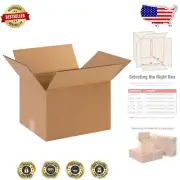 10"L x 9"W x 8"H Recyclable Cardboard Boxes - 25-Pack for Storage & Shipping
