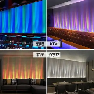 【台灣公司 超低價】3D動態水紋燈水波紋洗墻燈背景墻餐廳KTV客廳裝飾氛圍燈中山工廠