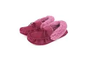 Eastern Counties Leather Womens/Ladies Willow Suede Moccasins (Wine) - UTEL444