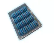 Blueberry Macaron Cookies Gift Box - 24 Count