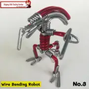 No.3 Wire Bending Predator Robot Alien Fight Warrior Children Toys Can Bending