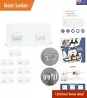 8 Pack Shower Caddy Adhesive Hooks - Double Hooks for Bathroom Convenience